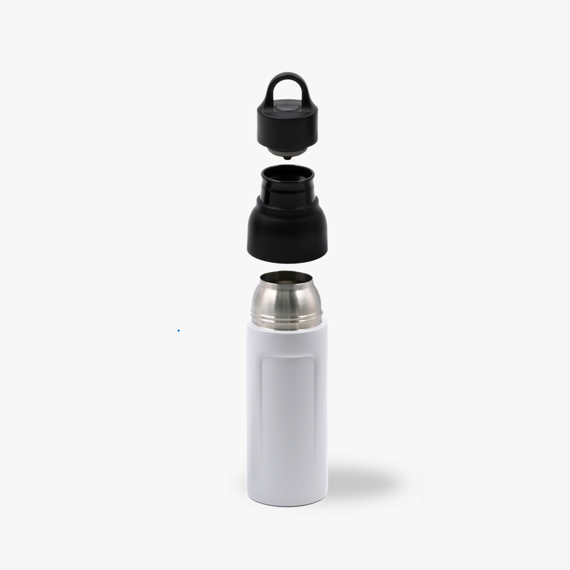 520ml Eco Push-to-Sip Bottle Made from Recycled Stainless Steel cap lid body