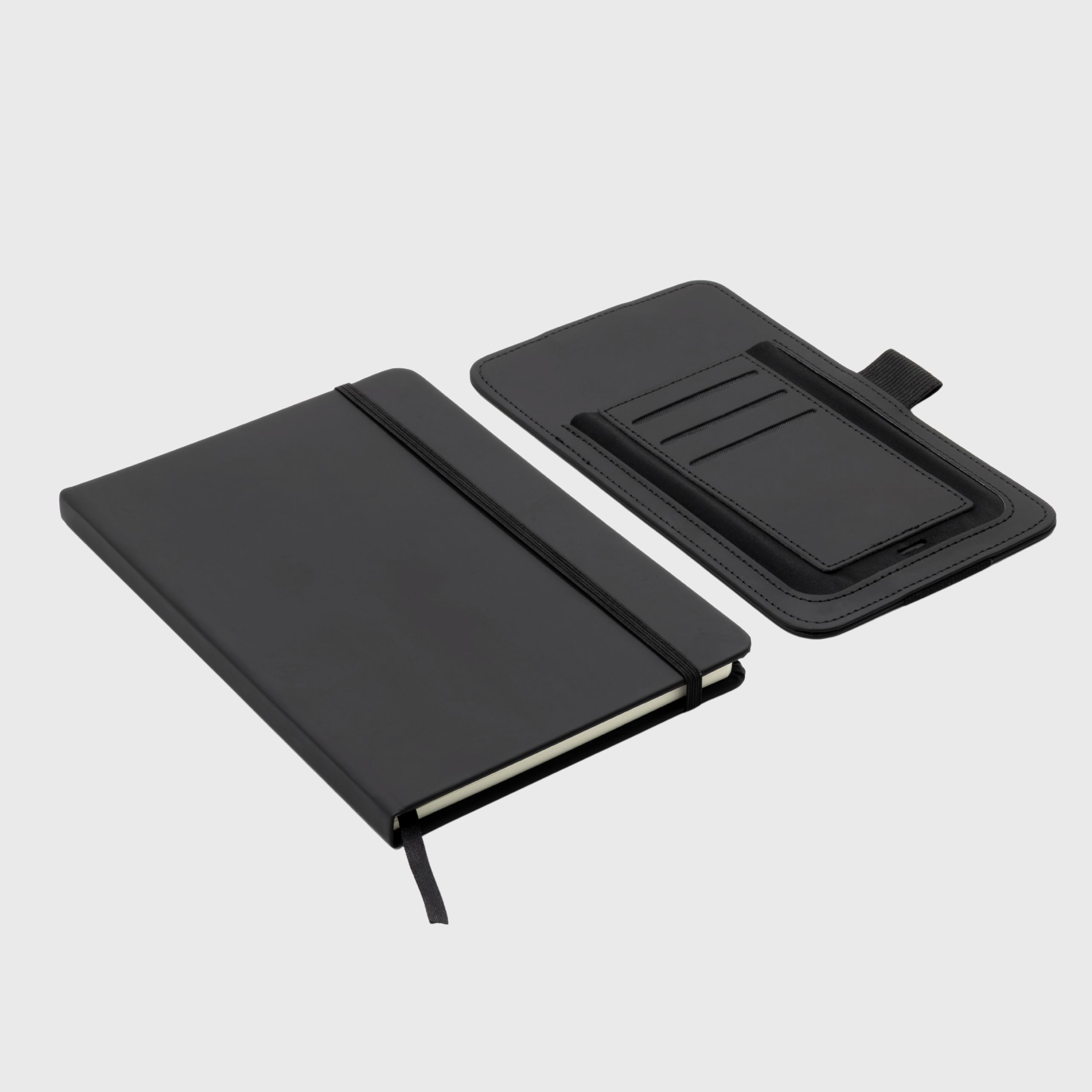 A5 Eco-friendly Sustainable Hard Cover Notebook with Utility Belt (PU) Made From Recycled PET Bottles layout