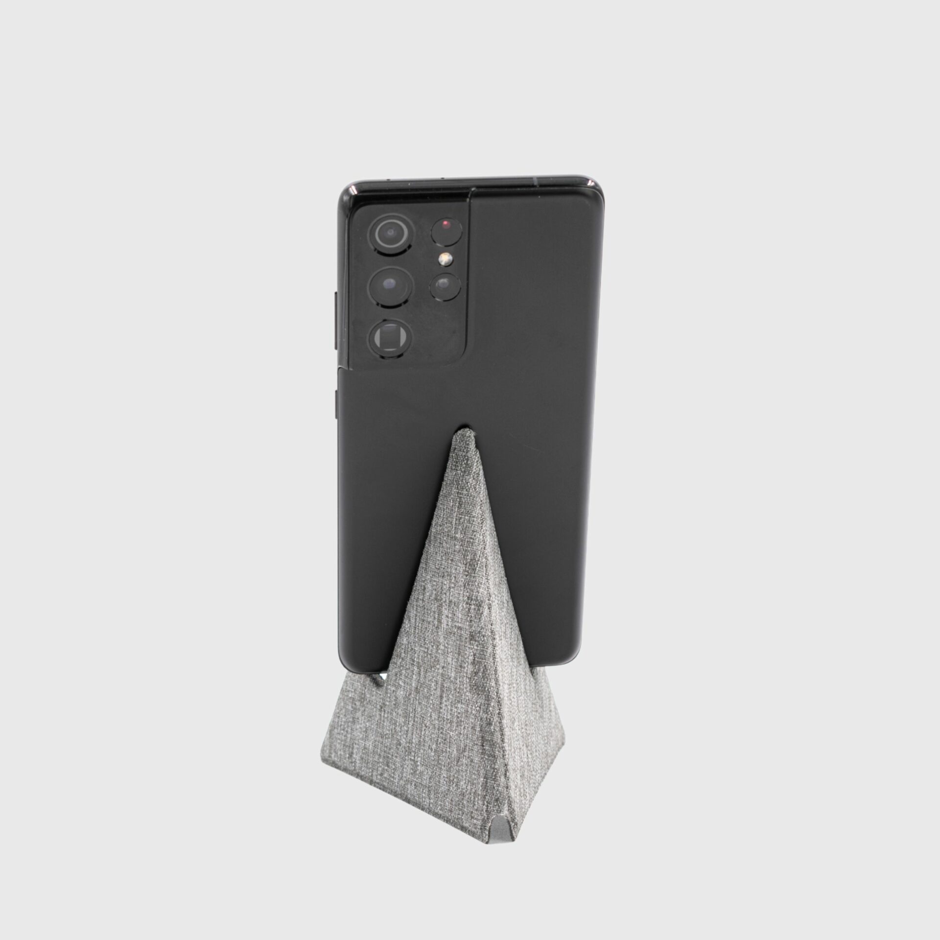 Corporate Gifts Ergonomic Eco Sustainable Phone & Tablet Stand. Made From Recycled PET Bottles back