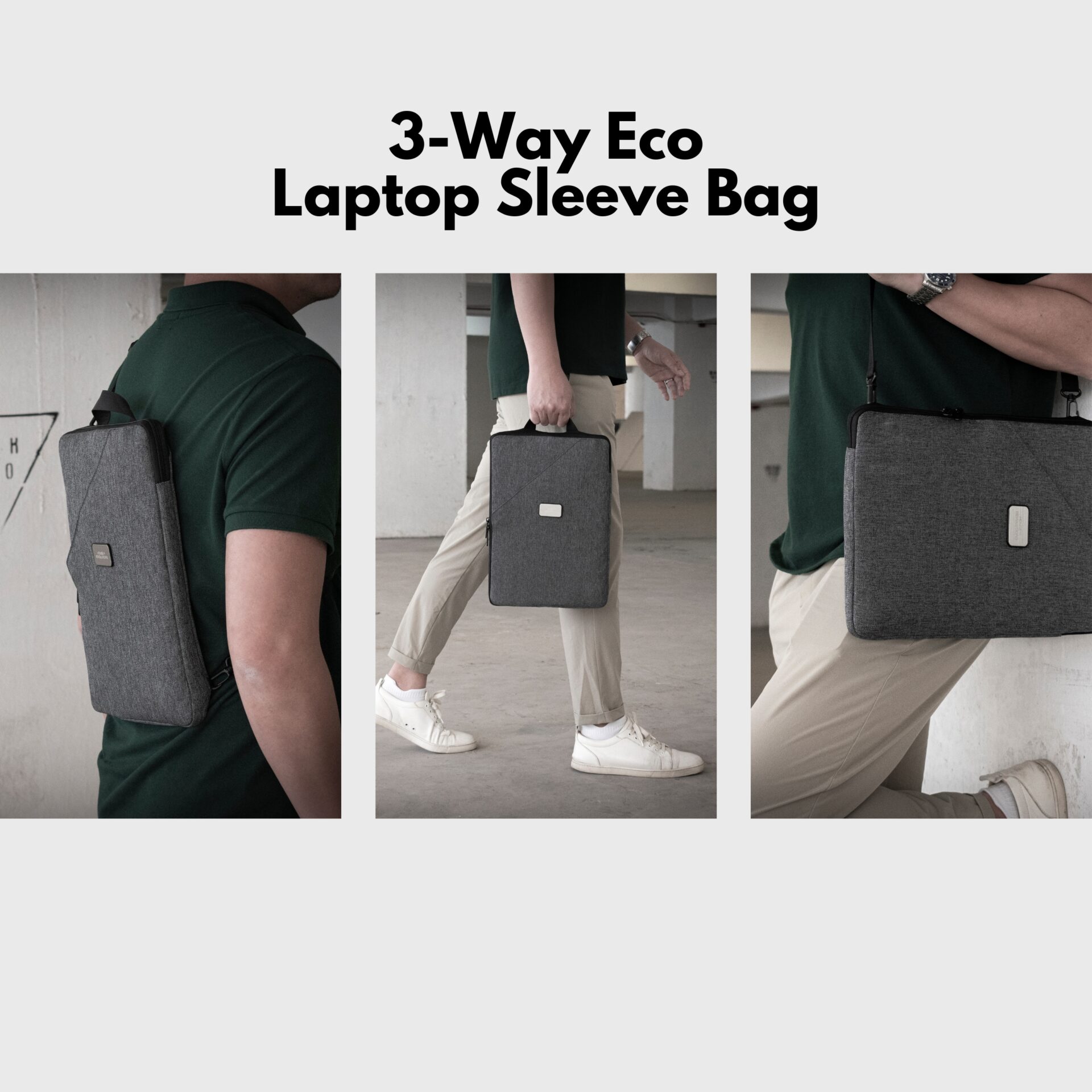 Corporate Gifts Singapore Laptop Sleeve Bag Eco 3-way Carry