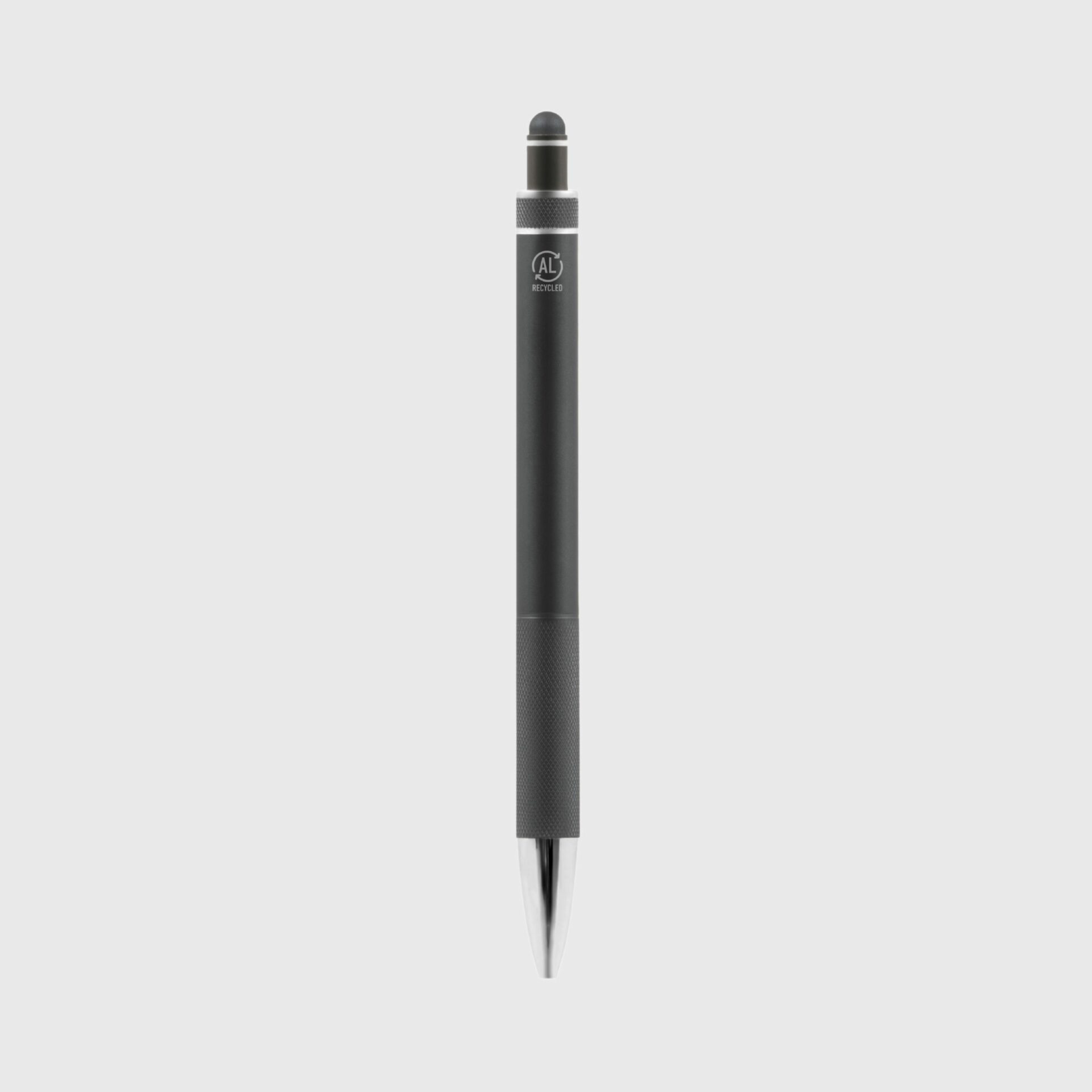 Eco 2-in-1 Pen With Stylus Made From Recycled Aluminium side profile