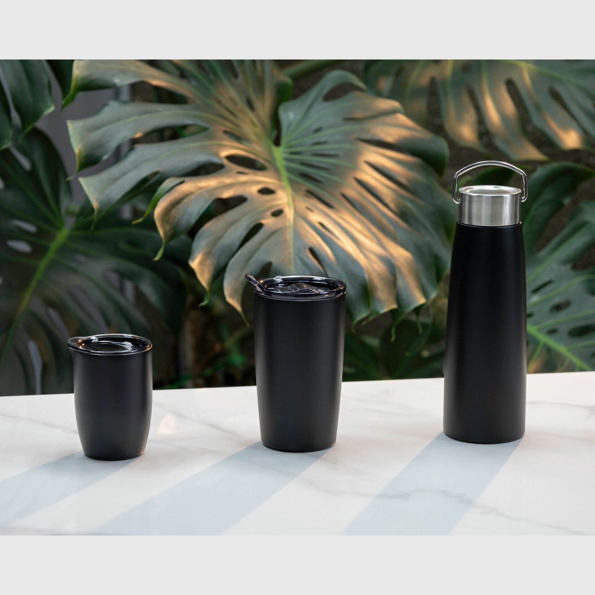 Eco-friendly Sustainable Daily Vacuum Drinkware Made from Recycled Stainless - 500ml - collection black