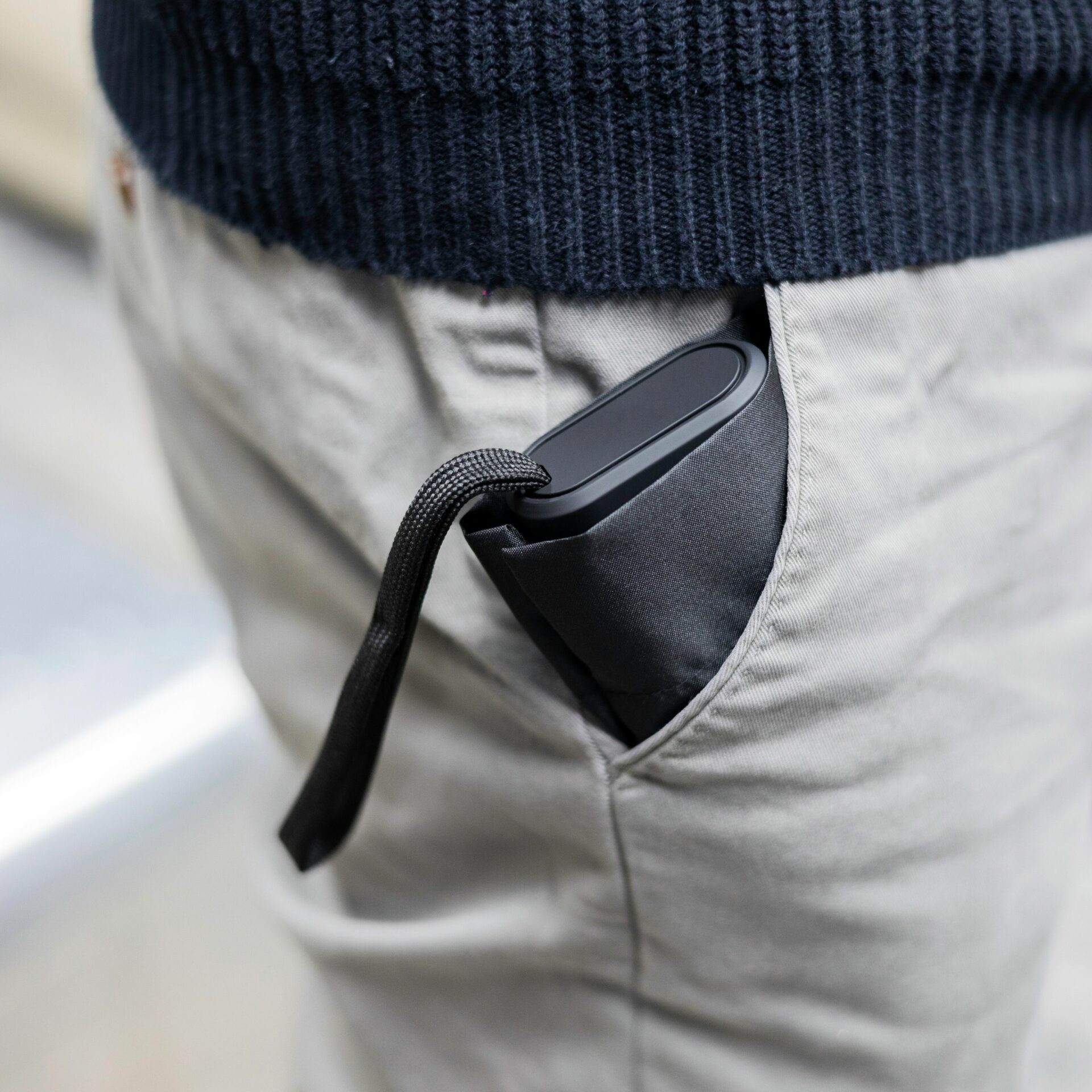 Eco-friendly pocket-sized ultralight umbrella in pocket
