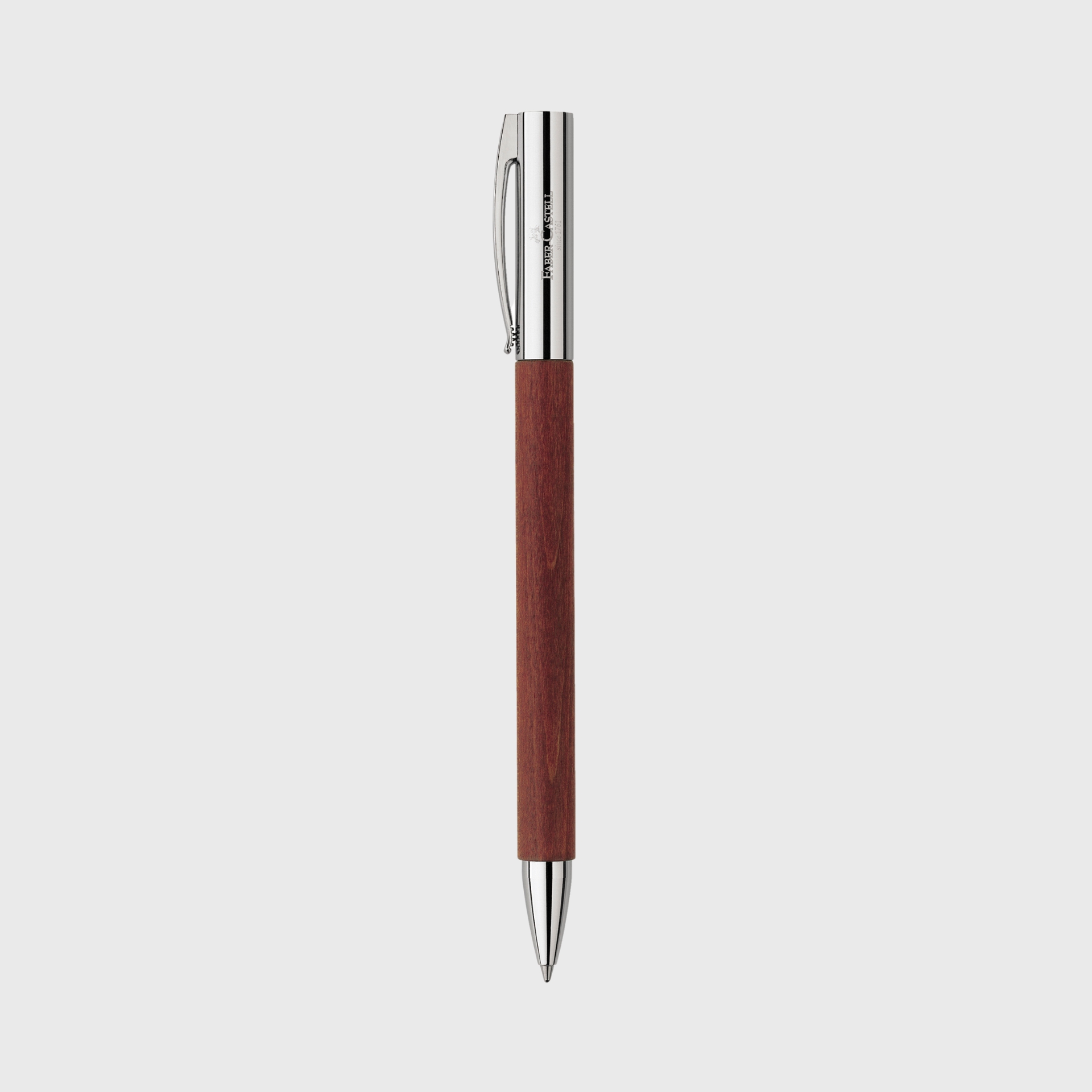 Faber Castell Pen Singapore Ambition Twist Ballpoint Pearwood Brown Premium Corporate Gifts