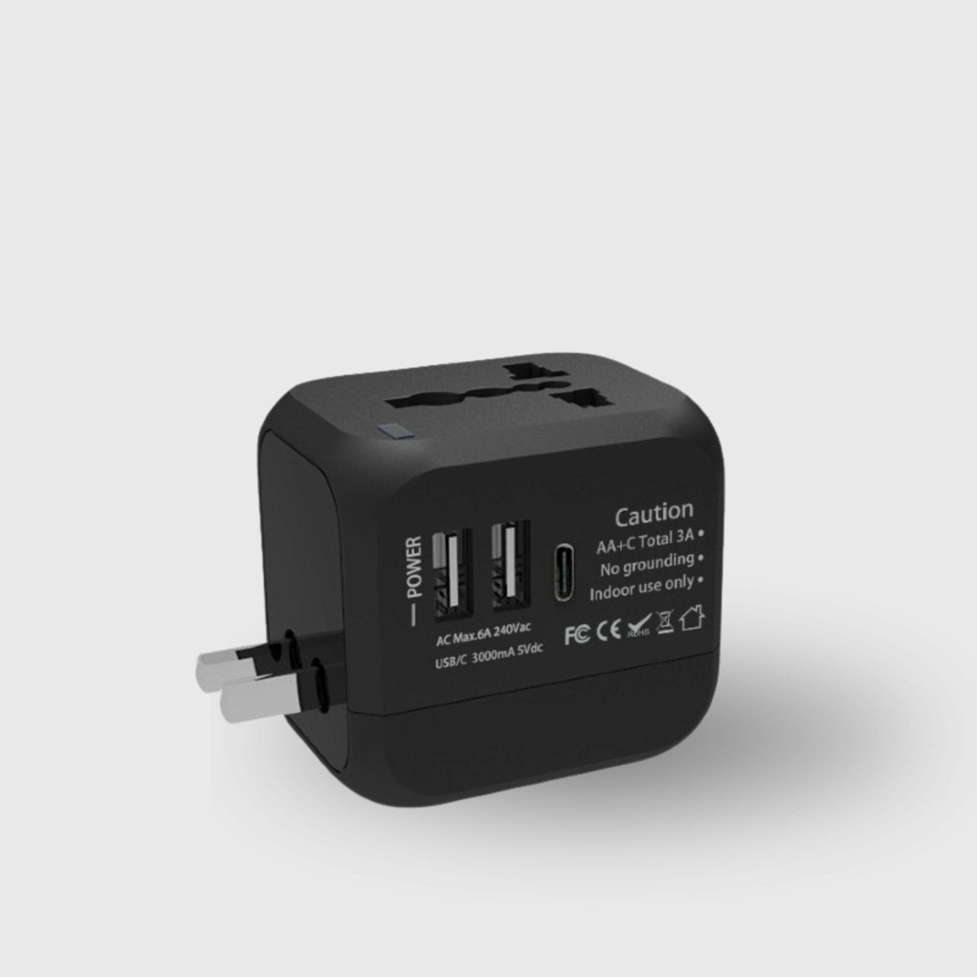 GlobeCharge Universal Travel Adaptor 3.0A Fast Charge