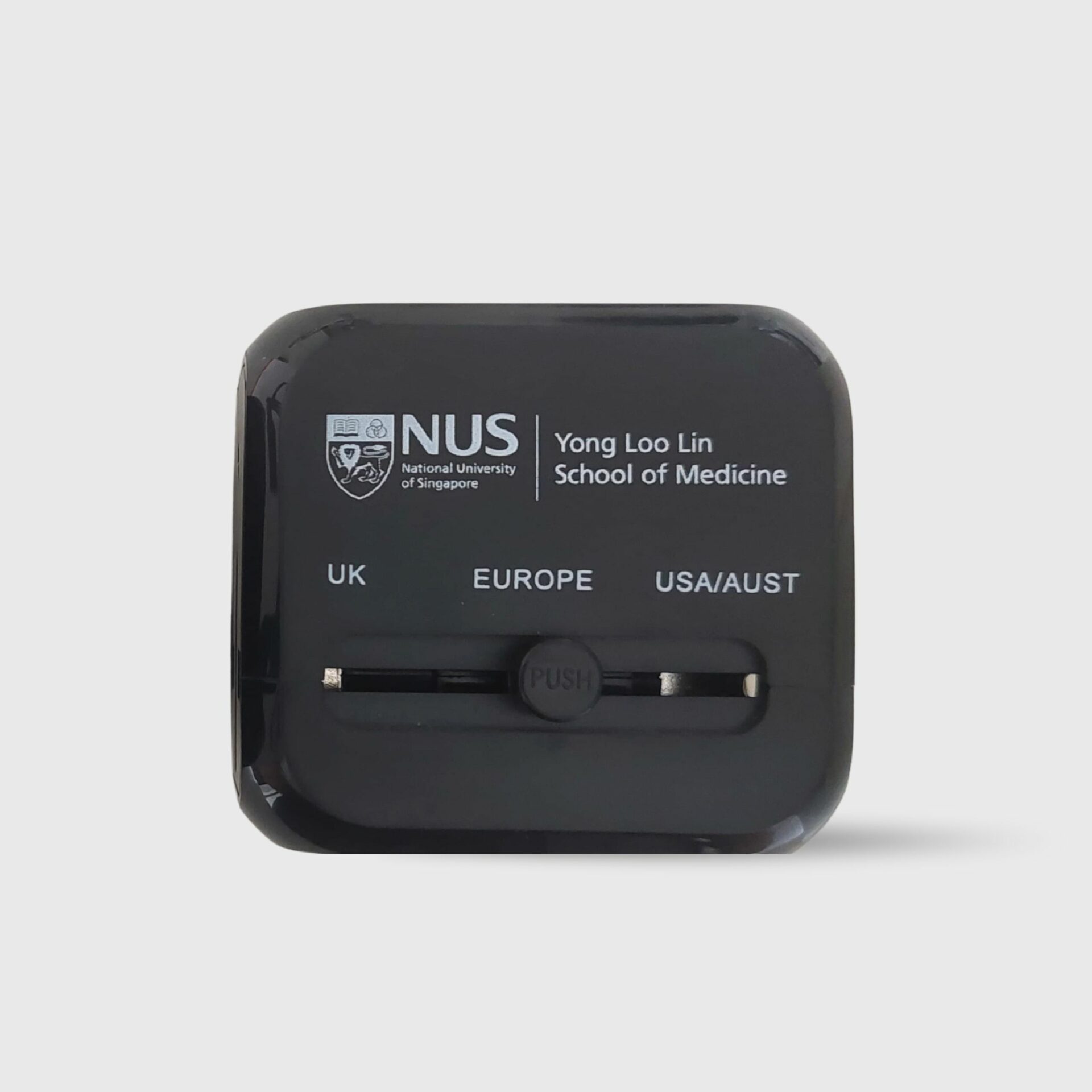 GlobeCharge Universal Travel Adaptor — 3.0A Fast Charge with custom logo