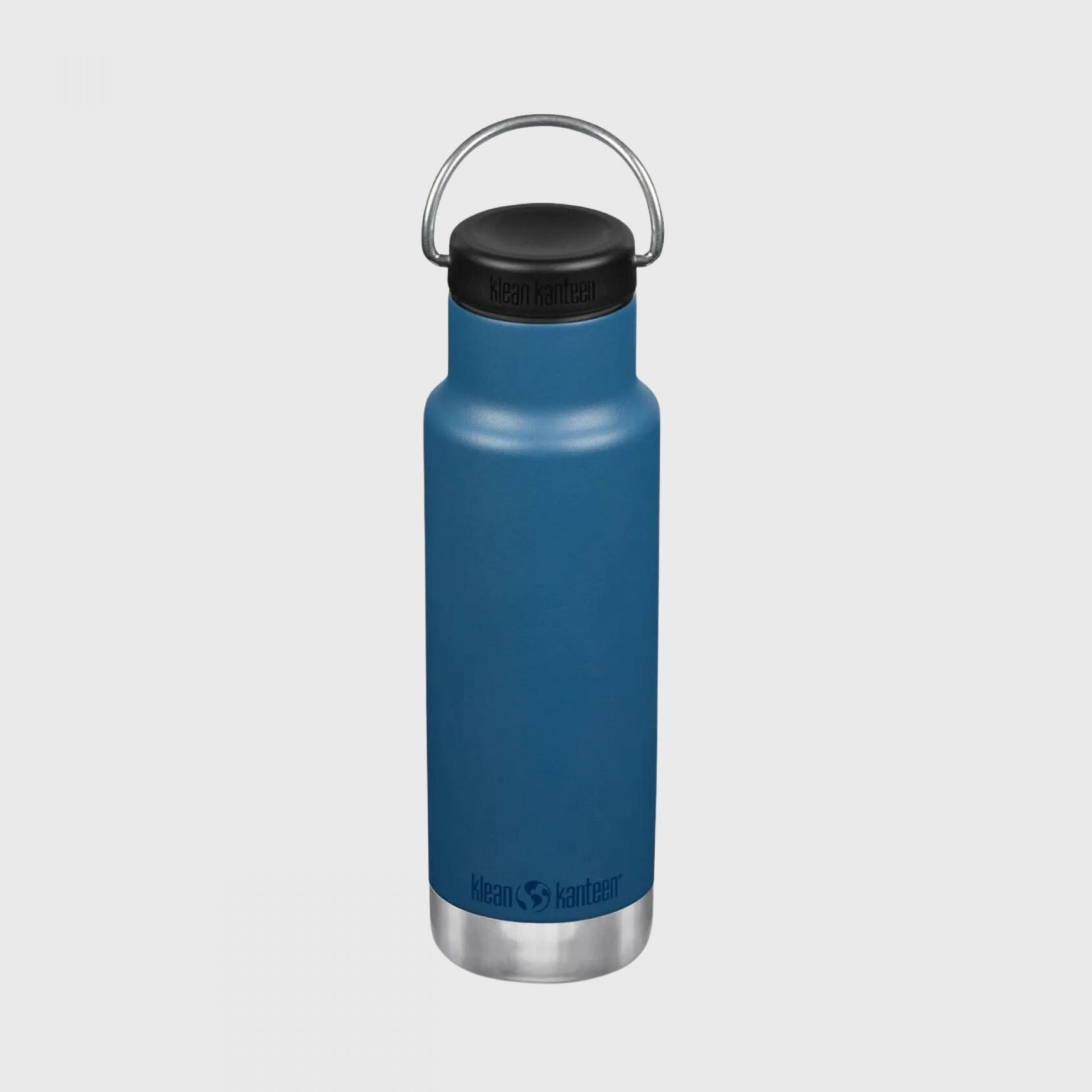 Kleen Kanteen Singapore Insulated Classic 12oz Water Bottle with Loop Cap (Real Teal)