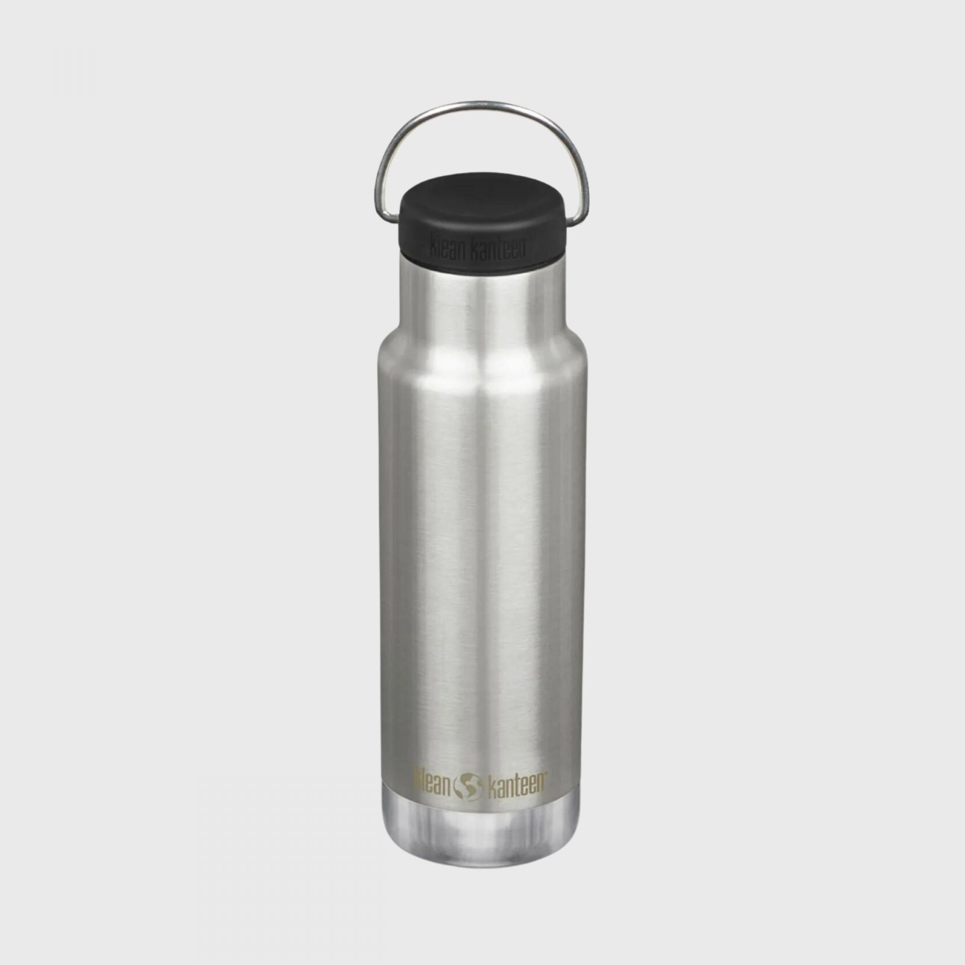 Kleen Kanteen Singapore Sustainable Insulated Classic 12oz Water Bottle with Loop Cap (Brushed Stainless)