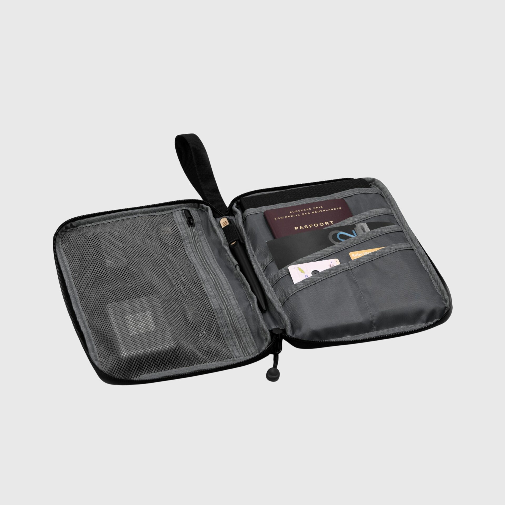 Sustainable A5 Travel Wallet Made From Recycled PET Bottles open