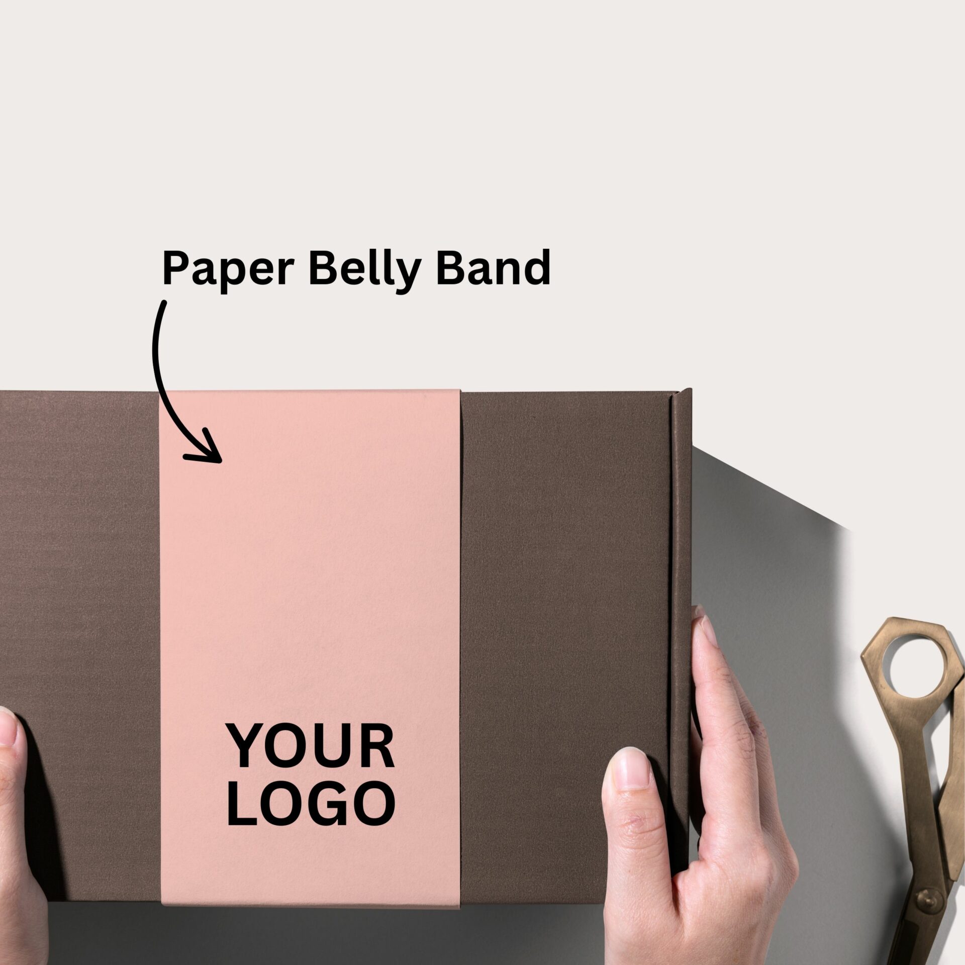 Sustainable Corporate Gifts Packaging Paper Belly Band