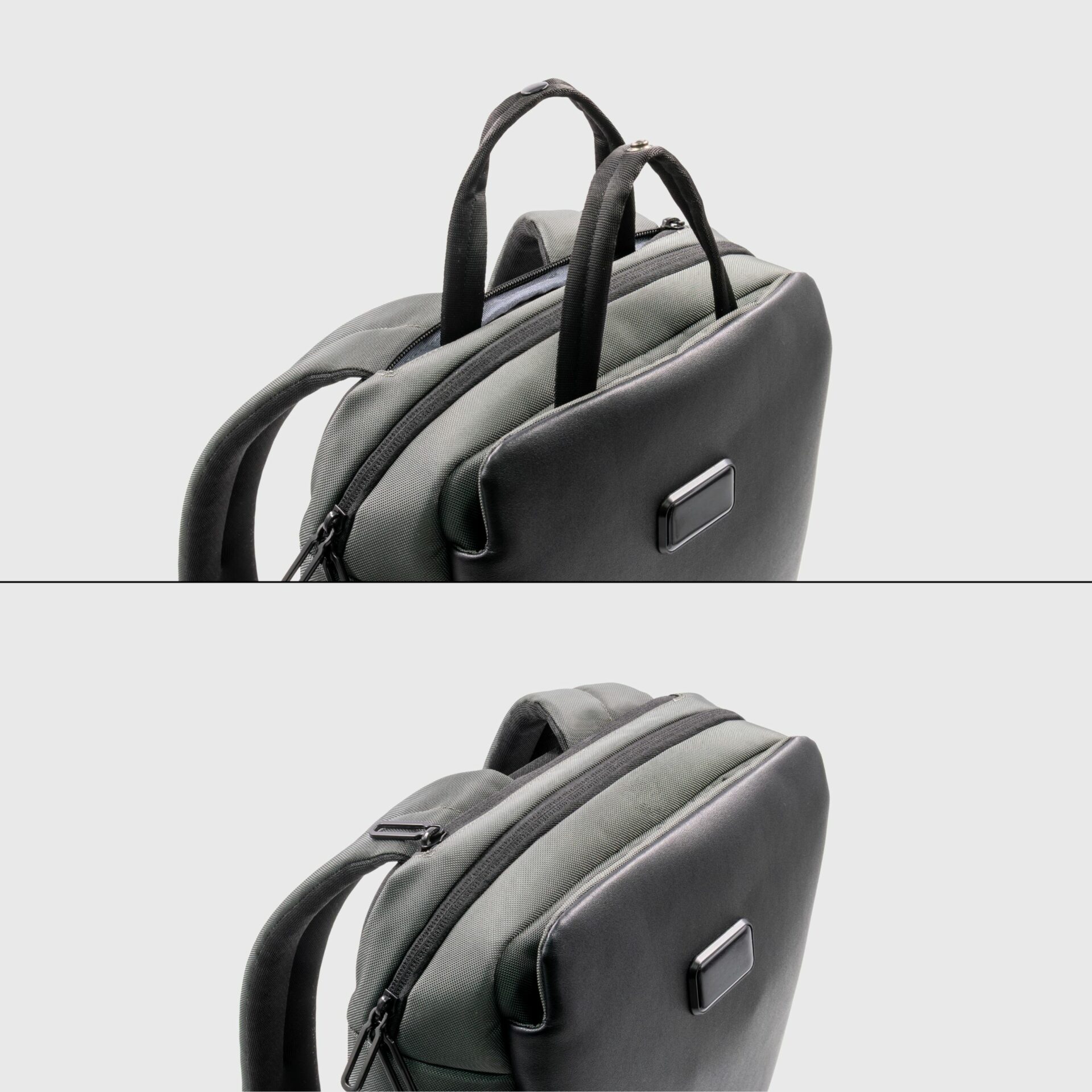 Sustainable Eco-friendly EcoLuxe Backpack (Compact) Made From Recycled PET Bottles hidden handle