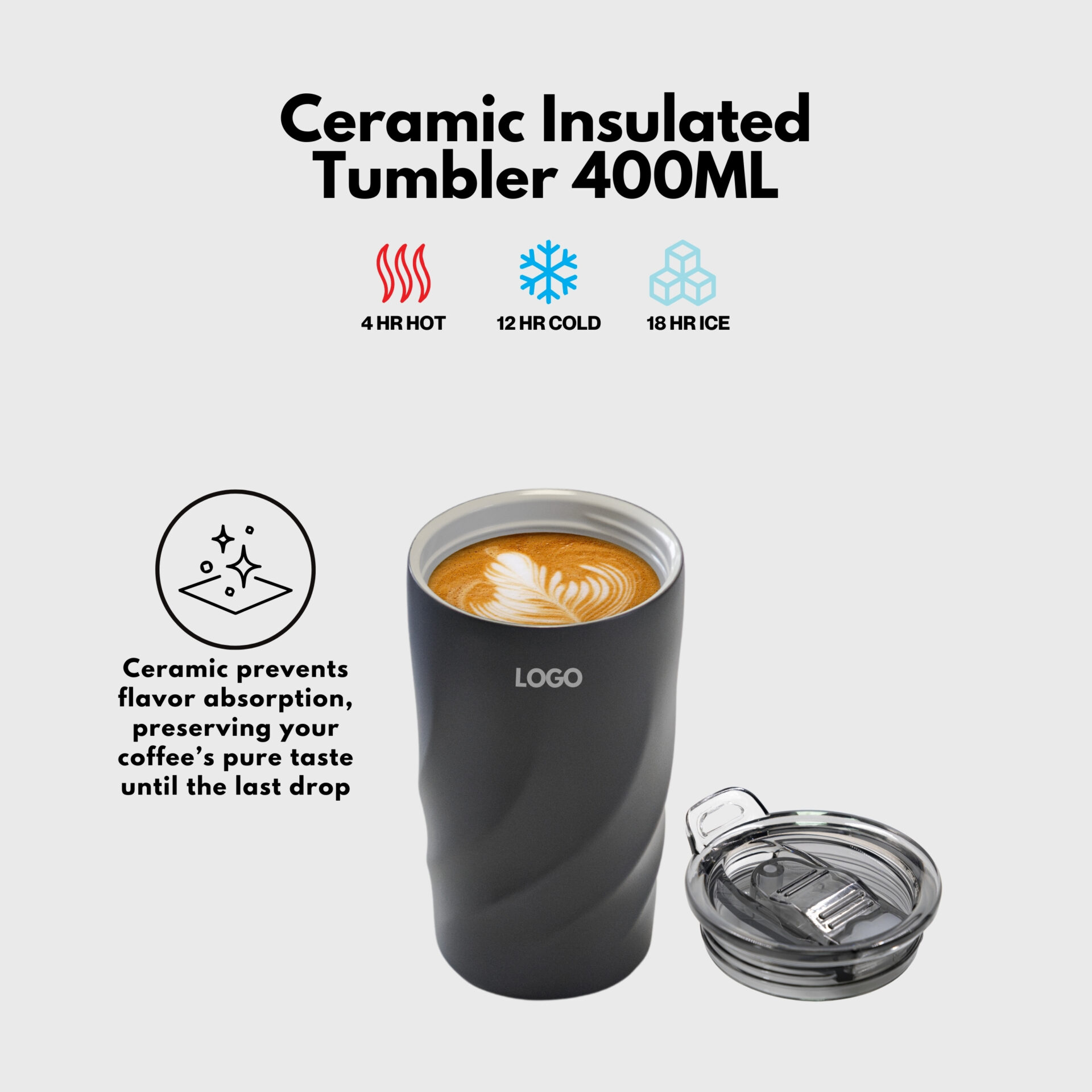 corporate gifts singapore sustainable eco recycled Brandcharger Vortex Calix Ceramica ceramic tumbler cup