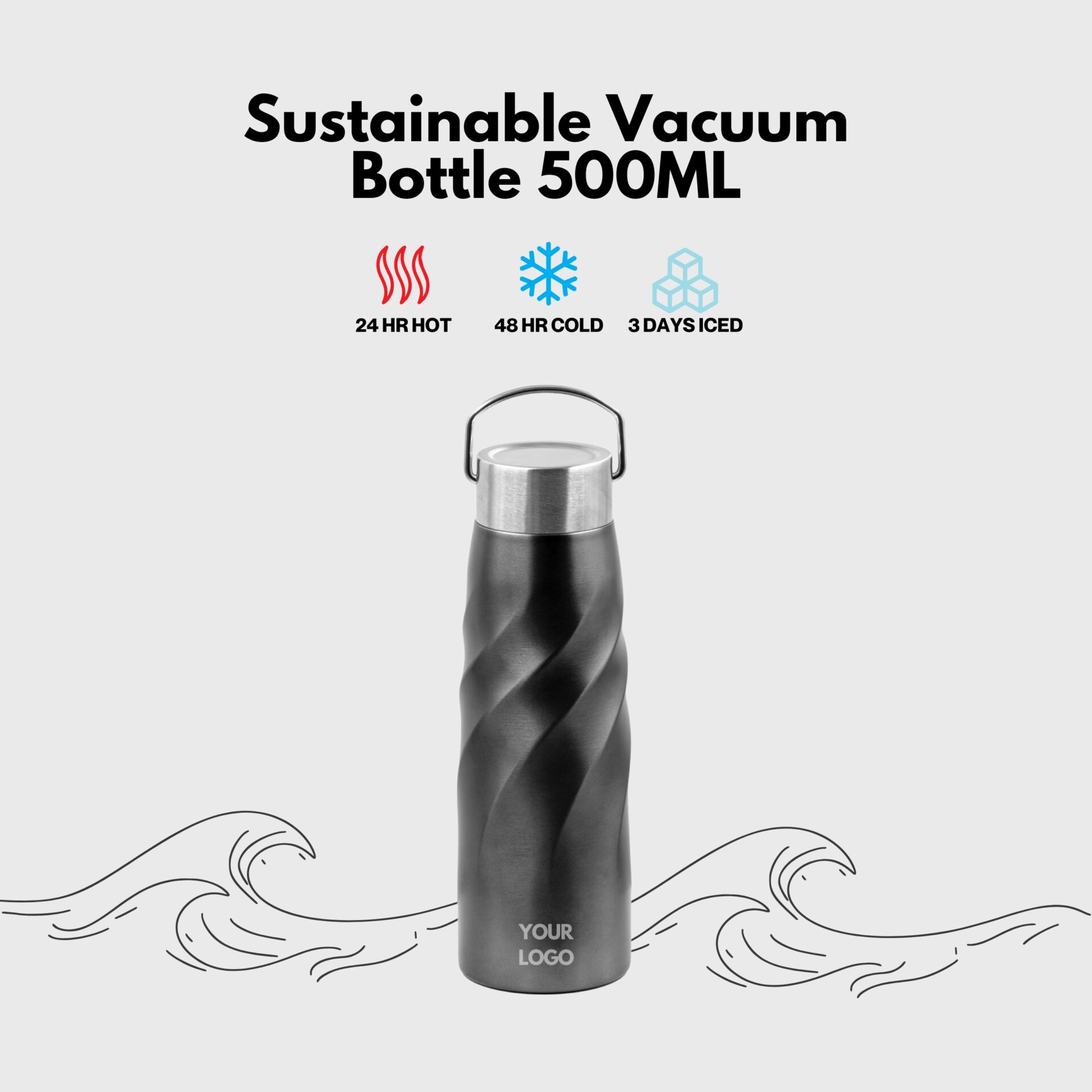 corporate gifts singapore sustainable eco vacuum bottle recycled stainless steel