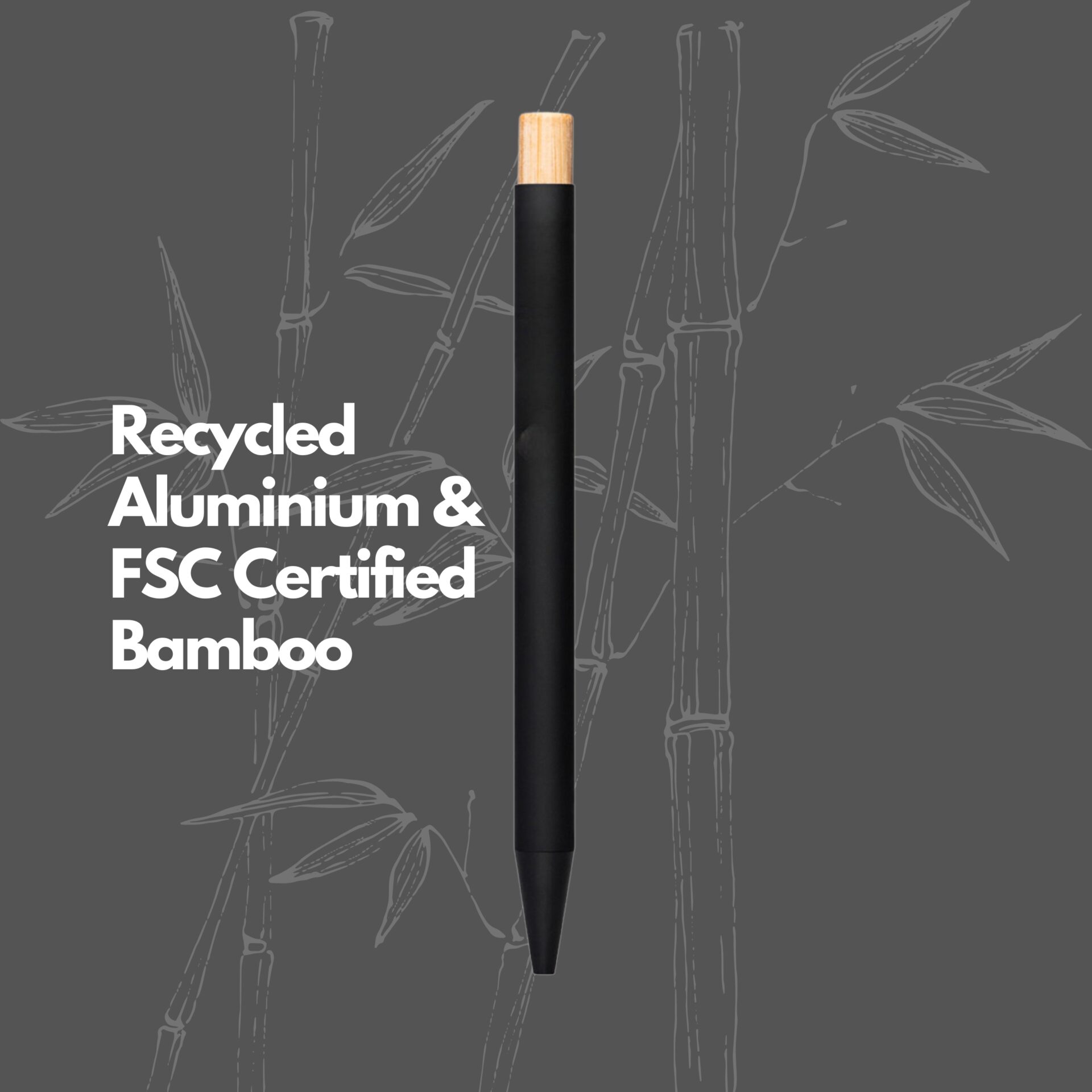corporate gifts singapore sustainable pen recycled aluminium FSC bamboo