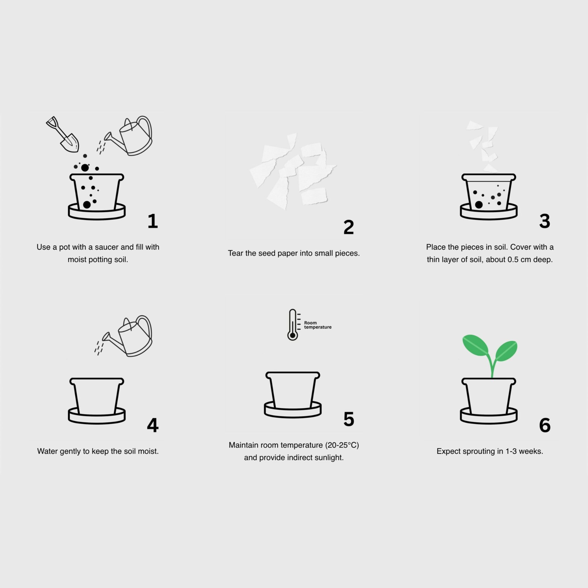 eco sustainable seed notebook planting guide corporate gifts singapore