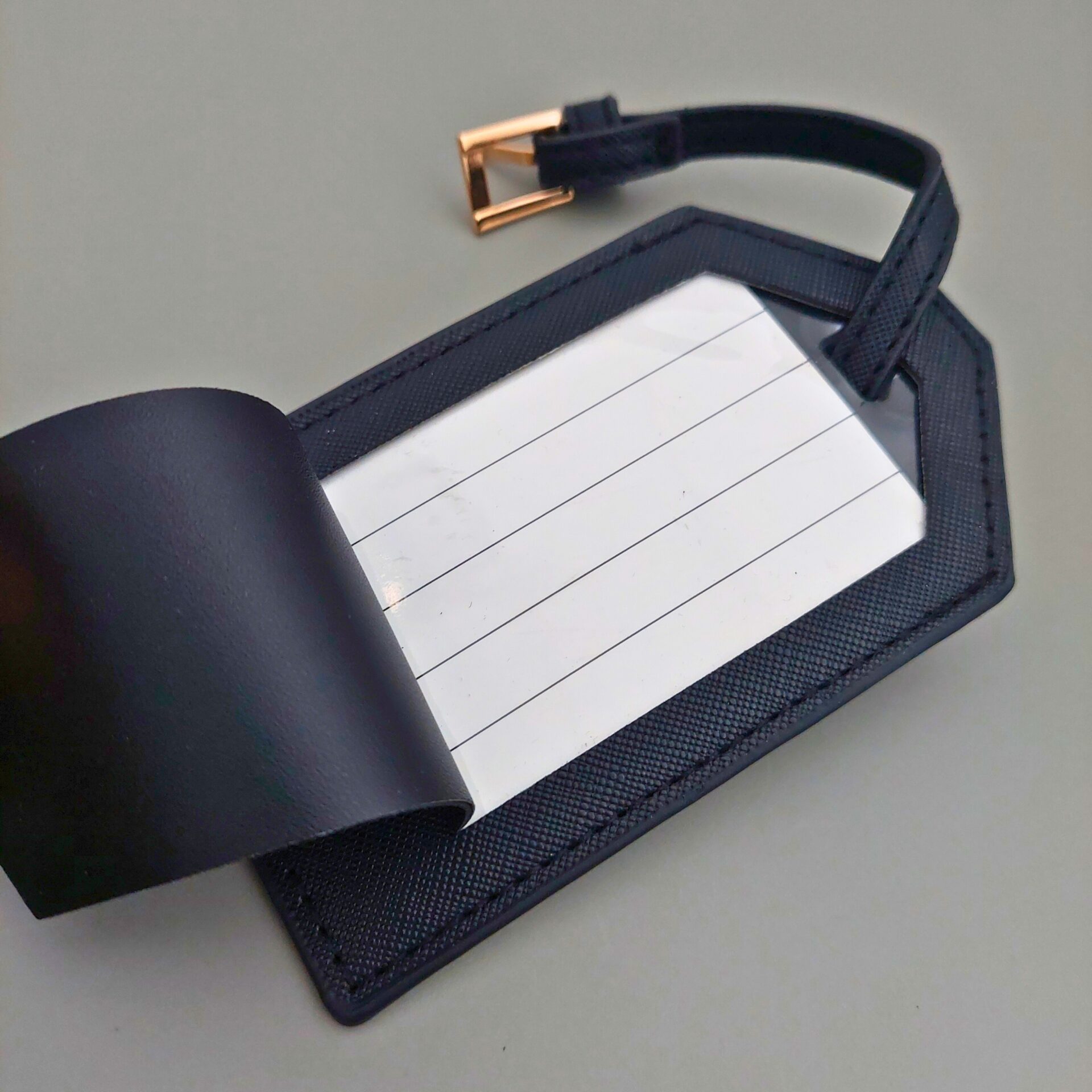 luggage tag corporate gift singapore leather odos interior contact